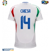 Moški Nogometni dresi Italija Federico Chiesa #14 Gostujoči EP 2024 Kratek Rokav